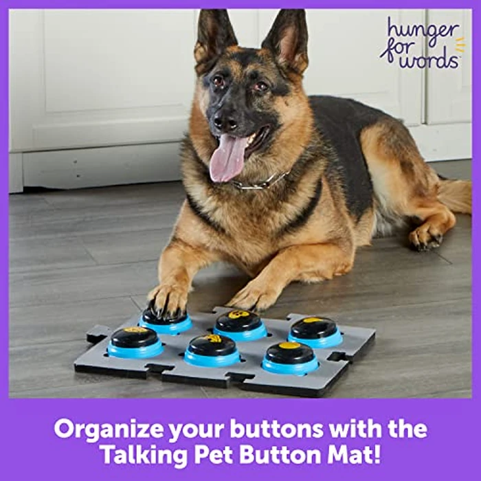 Hunger for Words Talking Pet Button Mat - 1 Piece Single, Pet Supplies, Dog Training and Obedience Games by Hunger For Words - Image 3