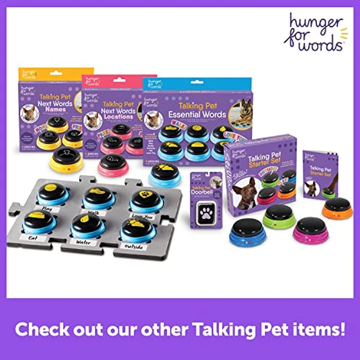 Hunger for Words Talking Pet Button Mat - 1 Piece Single, Pet Supplies, Dog Training and Obedience Games by Hunger For Words - Image 6