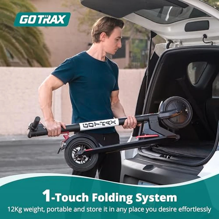 Gotrax GXL V2 Electric Scooter, 8.5" Tire, Max 15 Km and 25Km/h Speed By 250W Motor, EABS and Rear Disk Brake, Lightweight Aluminum Alloy Frame Cruise Control Foldable Escooter for Adults, Black by Gotrax - Image 4