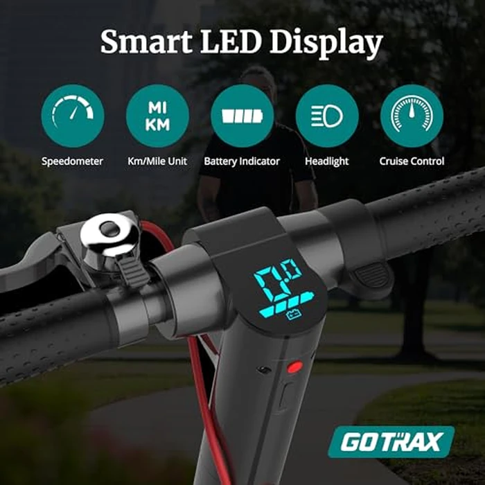Gotrax GXL V2 Electric Scooter, 8.5" Tire, Max 15 Km and 25Km/h Speed By 250W Motor, EABS and Rear Disk Brake, Lightweight Aluminum Alloy Frame Cruise Control Foldable Escooter for Adults, Black by Gotrax - Image 7