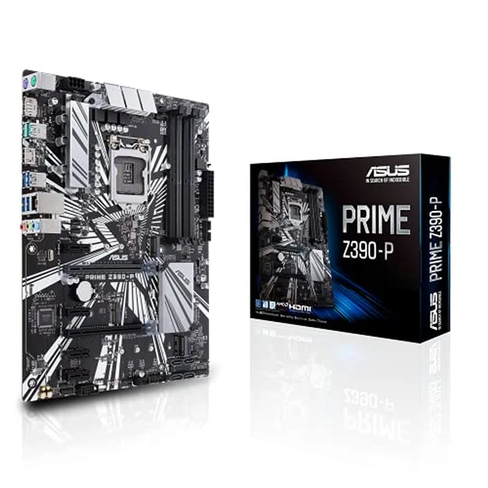 ASUS Prime Z390-P LGA1151 (Intel 8th and 9th Gen) ATX Motherboard for Cryptocurrency Mining(BTC) with Above 4G Decoding, 6xPCIe Slot and USB 3.1 Gen2 by ASUS - Image 1