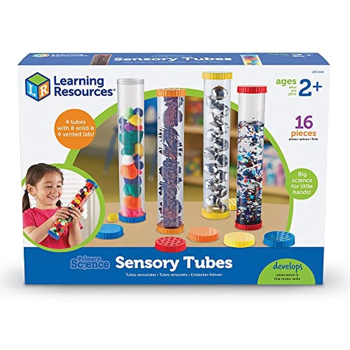 Learning Resources Primary Science Sensory Tubes - Toddler Toys, Homeschool Supplies, Fine Motor Skills, Calm Down Bottle, STEM Manipulatives, Preschool Activities, Montessori Games, Gifts for Kids by Learning Resources - Used - Like New condition - US$21.32