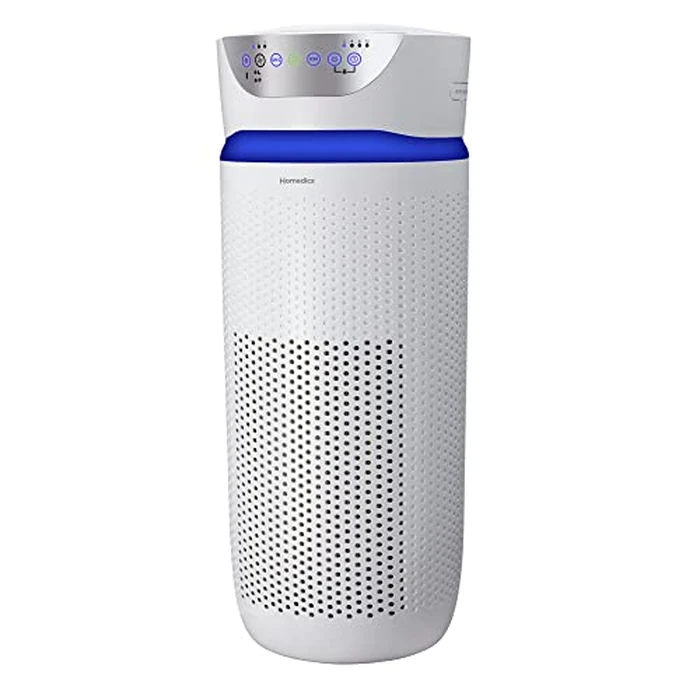 Homedics 5-in-1 UV-C Air Purifier - 360-Degree HEPA Filter for 1,593 Sq Ft, Extra Large Air Purifiers for Bedroom and Home, Essential Oil Pads, Built-In Timer, 5 Speed Settings for Large Rooms, White by Homedics - Used - Like New condition - US$79.95