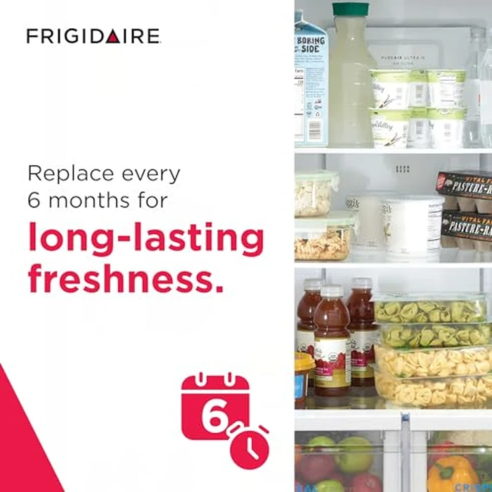 Frigidaire PAULTRA2 Pure Air Ultra II Refrigerator Air Filter with Carbon Technology to Absorb Food Odors, 3.8" x 1.8", White, 1 Count (Pack of 1) by Frigidaire - Image 4