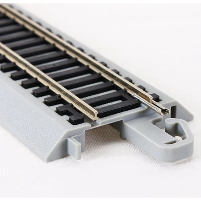 Bachmann Trains - Snap-Fit E-Z TRACK 3” STRAIGHT TRACK (4/card) - NICKEL SILVER Rail With Gray Roadbed - HO Scale by Bachmann - Image 2