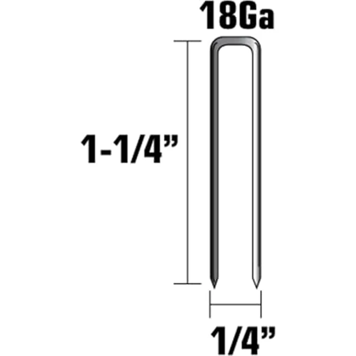 Metabo HPT Finish Staples | 1/4" x 1-1/4", 18 Gauge | Electro Galvanized, for N3804AB3 | 5000 Count | 11105SHPT by Metabo HPT - Image 2