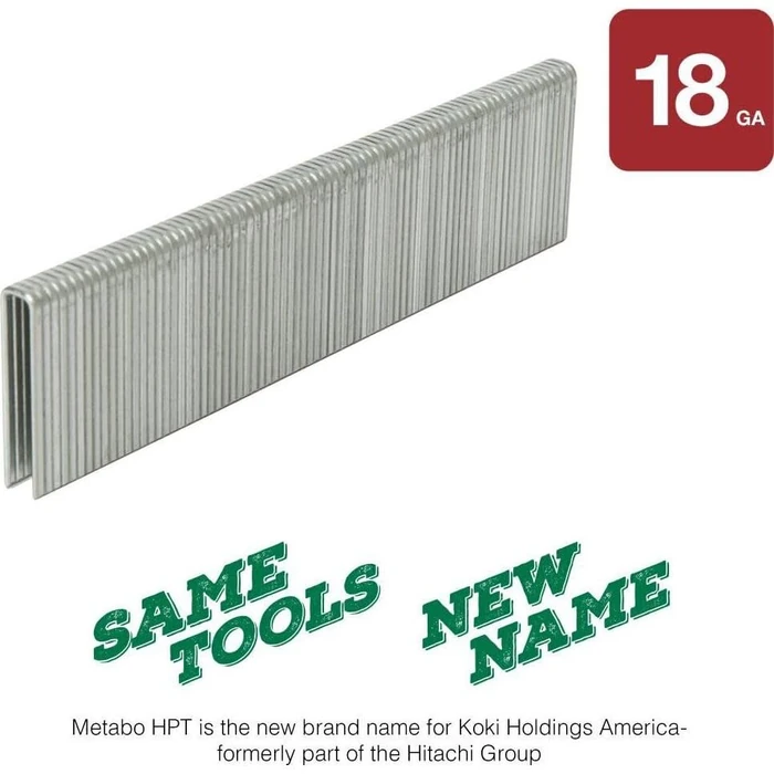Metabo HPT Finish Staples | 1/4" x 1-1/4", 18 Gauge | Electro Galvanized, for N3804AB3 | 5000 Count | 11105SHPT by Metabo HPT - Image 4
