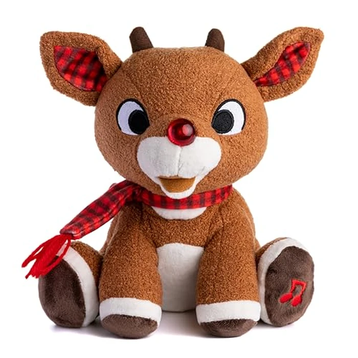 Rudolph the Red - Nosed Reindeer - Stuffed Animal Plush Toy with Music & Lights by KIDS PREFERRED - Used - Very Good condition