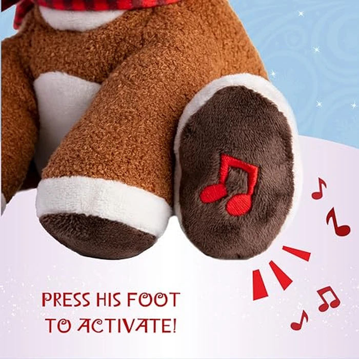 Rudolph the Red - Nosed Reindeer - Stuffed Animal Plush Toy with Music & Lights by KIDS PREFERRED - Image 4