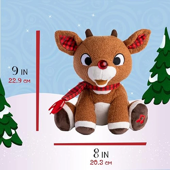 Rudolph the Red - Nosed Reindeer - Stuffed Animal Plush Toy with Music & Lights by KIDS PREFERRED - Image 5