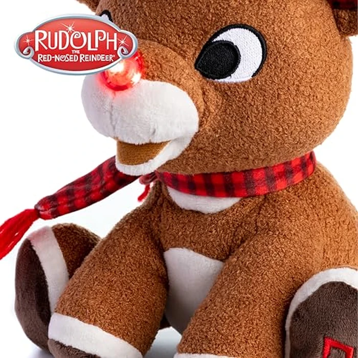 Rudolph the Red - Nosed Reindeer - Stuffed Animal Plush Toy with Music & Lights by KIDS PREFERRED - Image 7