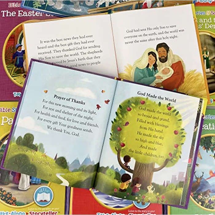 Bible Stories and Songs Interactive Electronic Take Along Storyteller with 11 Books (Little Sunbeams) by Cottage Door Press - Image 8