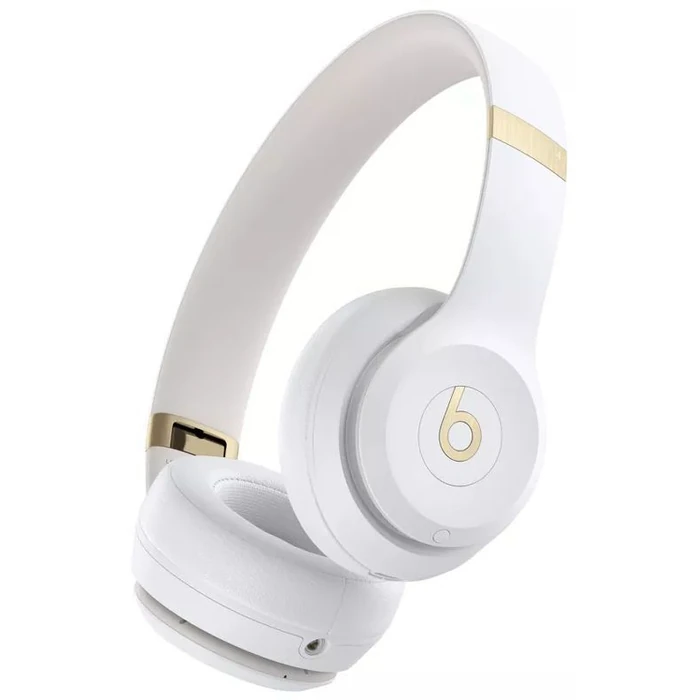 Beats by Dre Solo 4 Bluetooth Wireless On-Ear Headphones - Warm White by Beats by Dre - Refurbished - Good condition