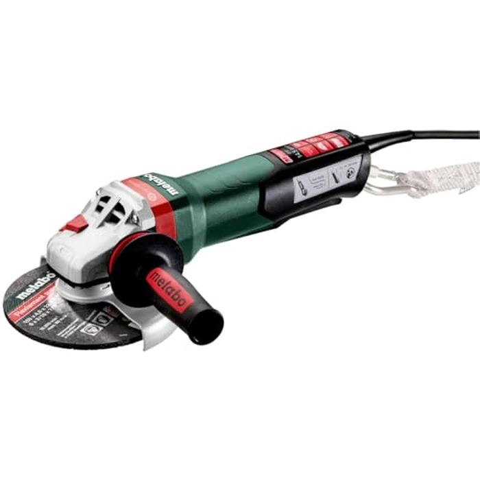 Metabo 6-Inch Angle Grinder, 14.5 Amp, 9,600 RPM, Electronics, Non-locking Paddle Switch, Mechanical Brake, M-Brush, Auto-Balance, Drop Secure, WEPBA 19-150 Q DS M-BRUSH, 613117420, Green by Metabo - Used - Acceptable condition - US$194.37