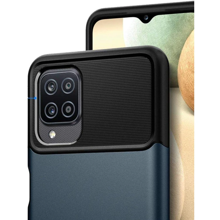 Spigen Slim Armor Series Phone Case for Samsung Galaxy A12 - Metal Slate by Spigen - Image 3
