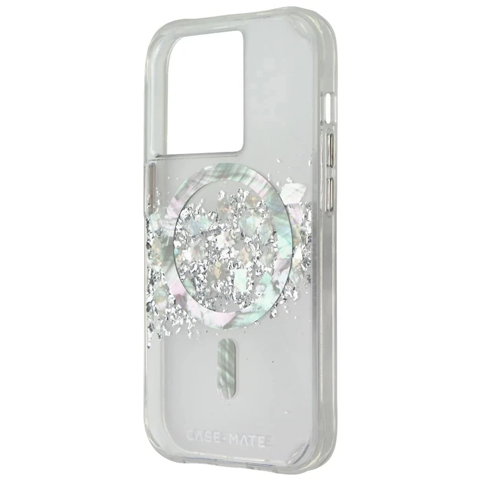 Case-Mate Touch of Pearl Series Phone Case for Apple iPhone 14 Pro - Clear/Pearl by Case-Mate - Refurbished - Good condition