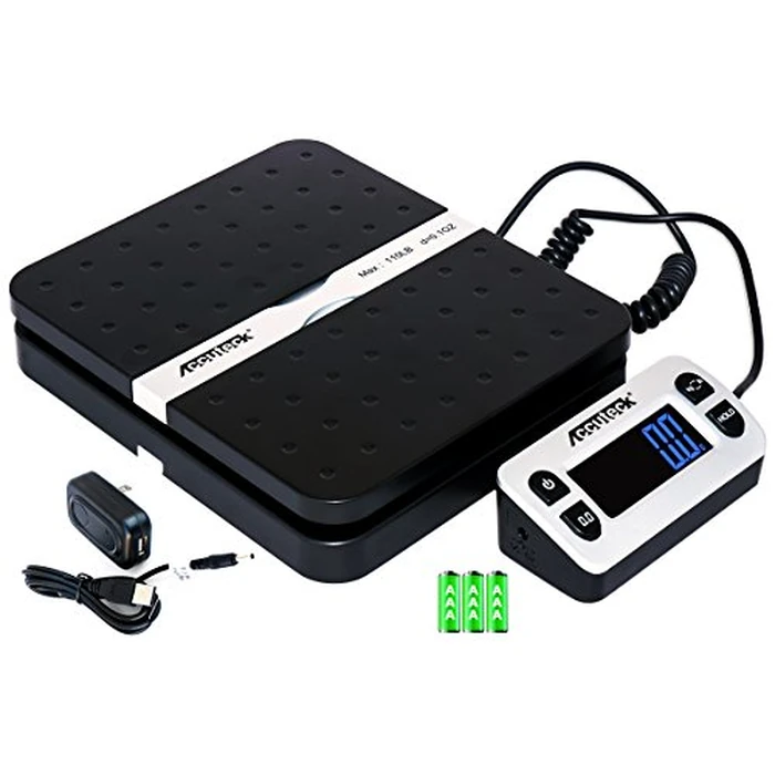 Accuteck ShipPro 110lbs x 0.1 oz. Digital Shipping Postal Scale, Black (W-8580-110-Black) by ACCUTECK - Image 1