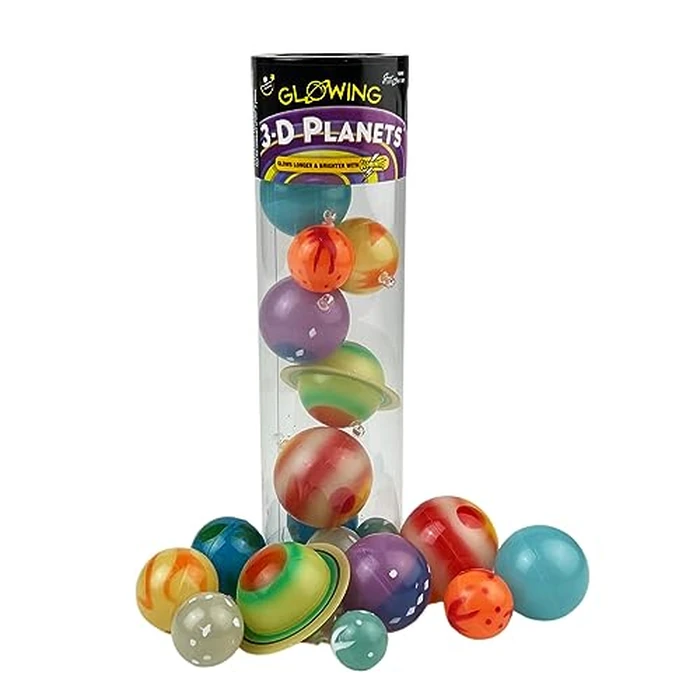 Great Explorations, 3D Glow in the Dark Planets in a Tube, Ages 5 and Up by University Games - Used - Very Good condition - US$8.69