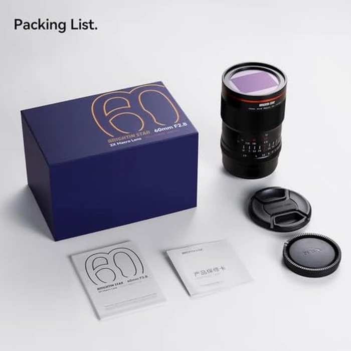 Brightin Star 60mm F2.8 II 2X Macro Lens for Nikon Z Mount Mirrorless Cameras, Full Frame Manual Focus MF Prime Large Aperture Lens, Fit for M, M2, M3, M5, M6, M10, M100, M50, M200 by brightin star - Image 7