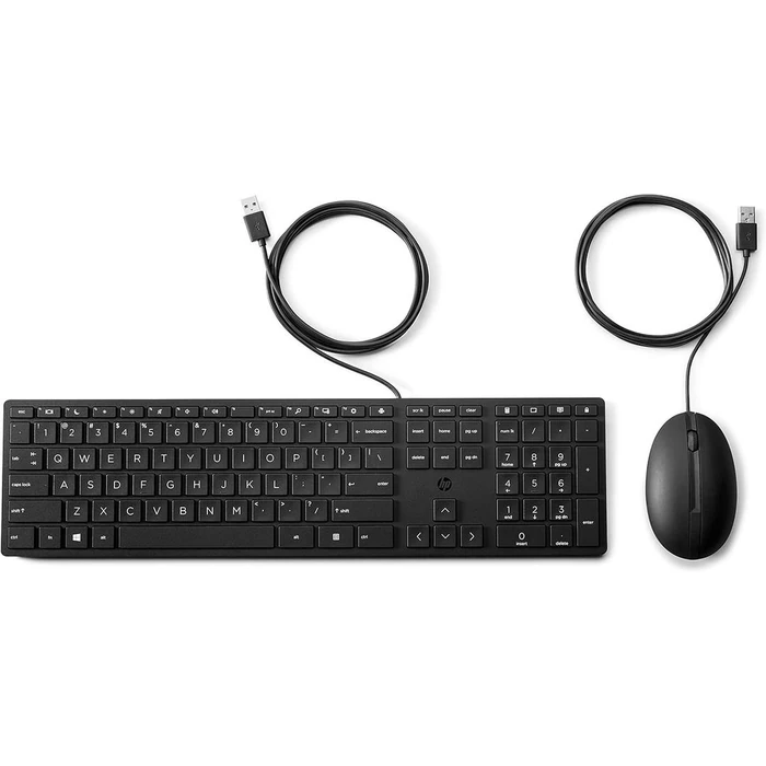 HP HP 320MK Wired Desktop Mouse and Keyboard Combo - Black by HP - Refurbished - Excellent condition - US$79.48