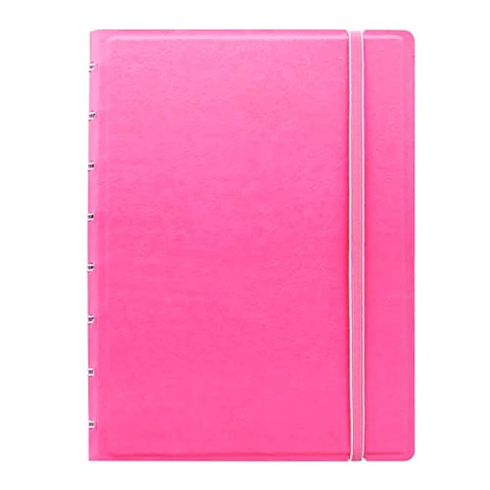 Filofax Refillable Notebook, A5 Size, Classic Pastels Collection, Dotted Paper, 8.25" x 5.75", Rose (B115080U) by Filofax - Image 1