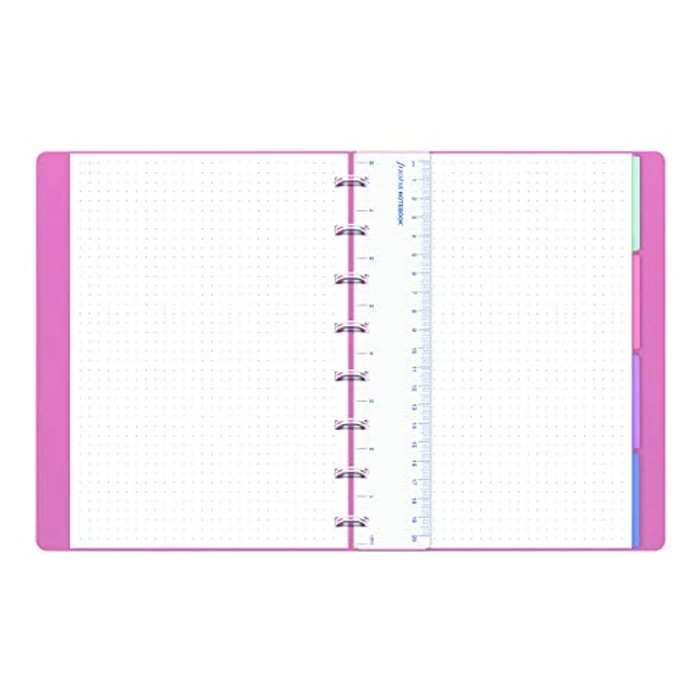 Filofax Refillable Notebook, A5 Size, Classic Pastels Collection, Dotted Paper, 8.25" x 5.75", Rose (B115080U) by Filofax - Image 3