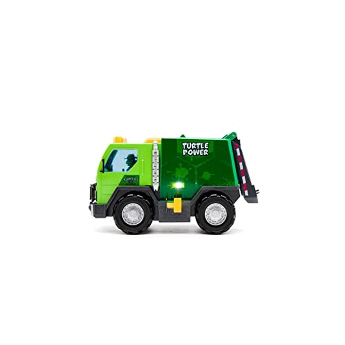 Teenage Mutant Ninja Turtles Toy, Thrash 'N' Battle Garbage Truck with 3 Sewer Cap Launchers, Lights & Sounds, TMNT Mutant Ninja Turtle Vehicle for Kids, Ages 3+ by Teenage Mutant Ninja Turtles - Used - Like New condition