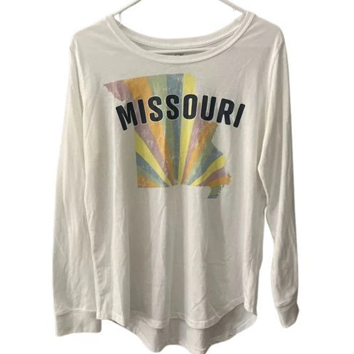 State of Mine Long Sleeve Top - M - White (Missouri) by State of Mine - Refurbished - Brand New condition - US$10.49