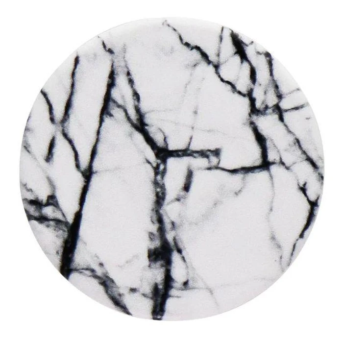 PopSockets Collapsible Grip & Stand for Phones and Tablets - Dove White Marble by PopSockets - Refurbished - Brand New condition - US$14.78