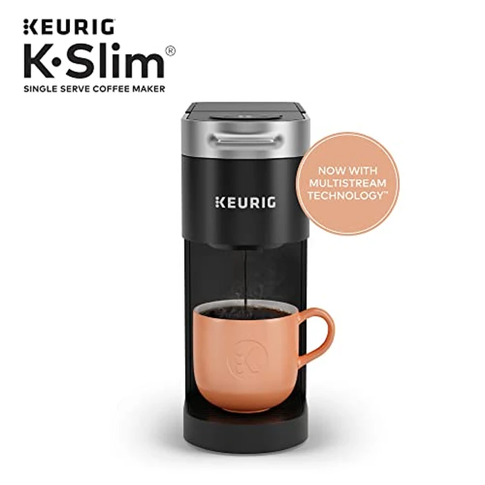 Keurig K-Slim Single Serve K-Cup Pod Coffee Maker, Multistream Technology, 3 Brew Sizes, Slim and Sleek Design, 46oz Removable Reservoir, Black by Keurig - Image 2