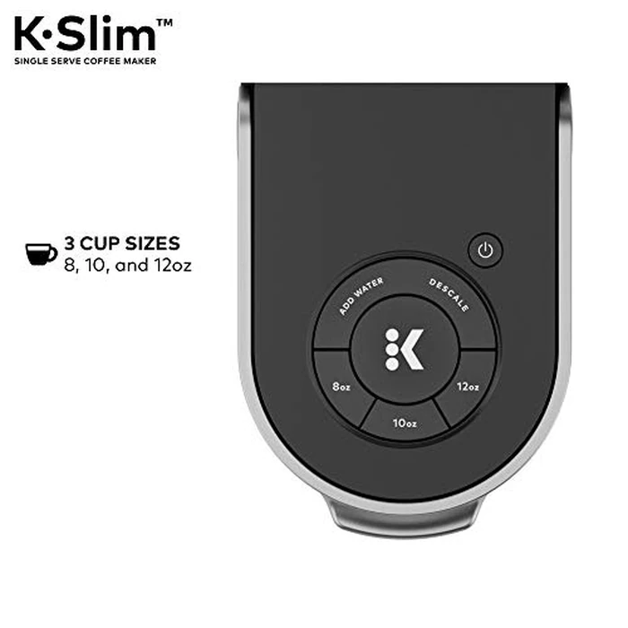 Keurig K-Slim Single Serve K-Cup Pod Coffee Maker, Multistream Technology, 3 Brew Sizes, Slim and Sleek Design, 46oz Removable Reservoir, Black by Keurig - Image 8