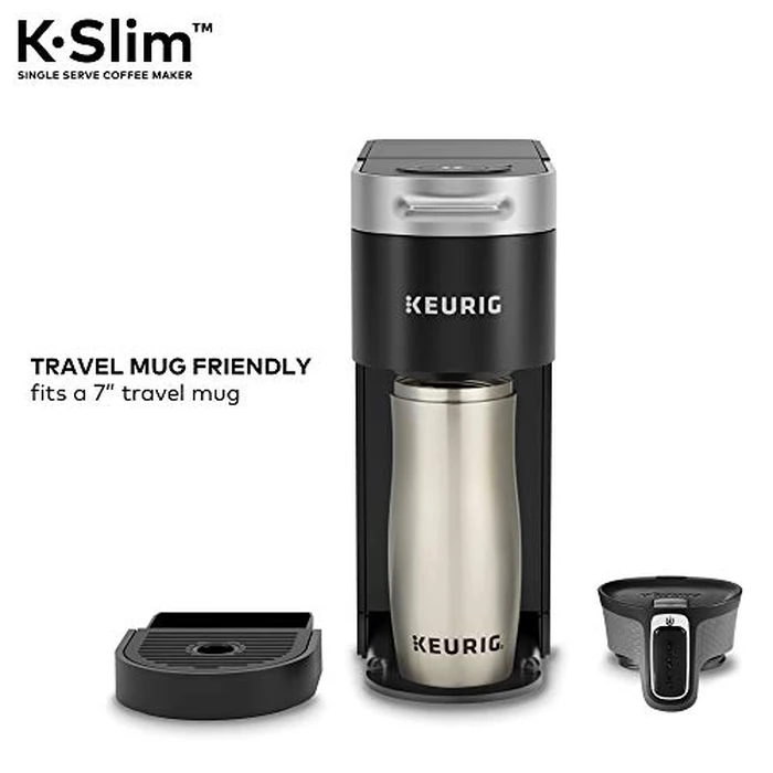 Keurig K-Slim Single Serve K-Cup Pod Coffee Maker, Multistream Technology, 3 Brew Sizes, Slim and Sleek Design, 46oz Removable Reservoir, Black by Keurig - Image 9