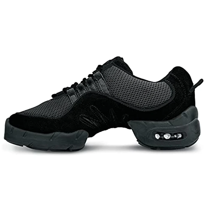 Bloch Women's Boost DRT Suede and Mesh Split Sole Dance Shoe, Black, 7 by Bloch - Used - Like New condition