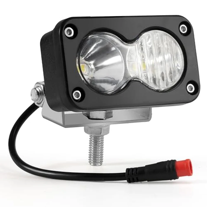 Headlight for Vamoose Mammoth Rad Power Bikes RadMini RadRover RadExpand RadRunner E-bike, 6000K 20W Waterproof E-bike Light（2 Pin） by generic - Image 1