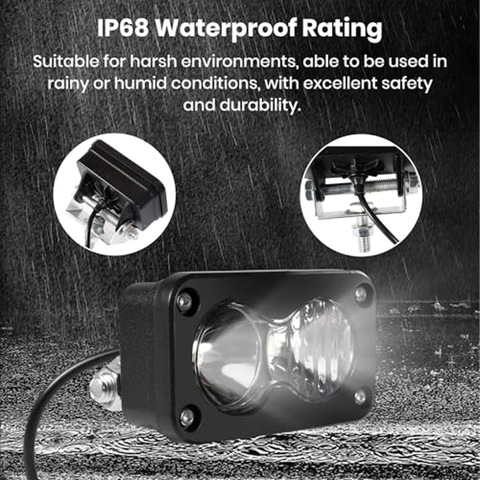 Headlight for Vamoose Mammoth Rad Power Bikes RadMini RadRover RadExpand RadRunner E-bike, 6000K 20W Waterproof E-bike Light（2 Pin） by generic - Image 4