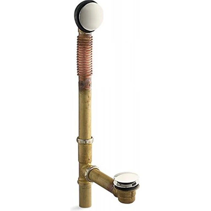 Kohler K-7259-SN Clearflo Brass Toe Tap Bath Drain, Vibrant Polished Nickel by Kohler - Used - Good condition