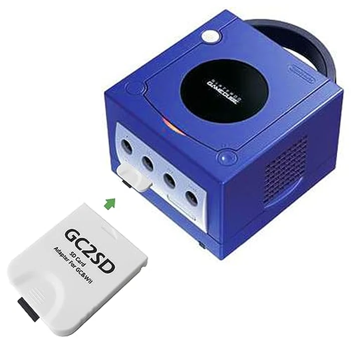 Hyamass GC2SD Gamecube Memory Card Adapter, Memory Card Compatible for Gamecube and Wii with Micro SD Support for Emulator, Plug and Play Portable Game Memory Card (White) by Hyamass - Image 2