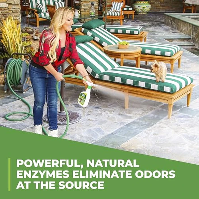 Simple Green Outdoor Odor Eliminator for Pets, Dogs, Ideal for Artificial Grass & Patio (32 oz Hose End Sprayer & 1 Gallon Refill) by Simple Green - Image 2