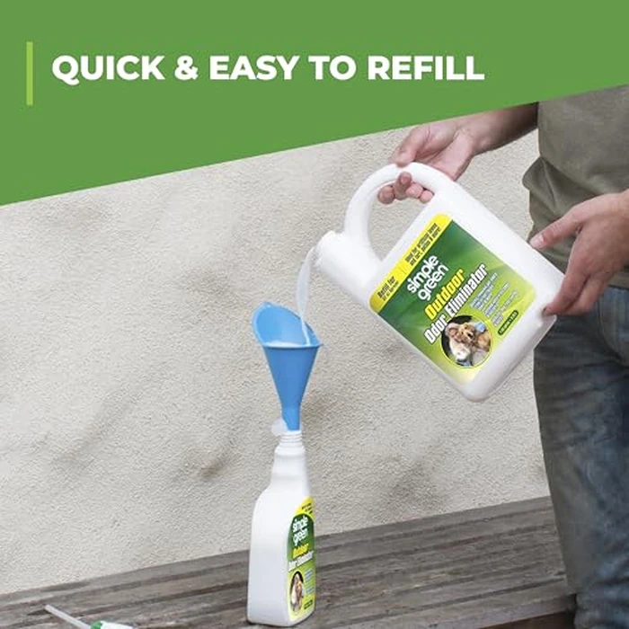 Simple Green Outdoor Odor Eliminator for Pets, Dogs, Ideal for Artificial Grass & Patio (32 oz Hose End Sprayer & 1 Gallon Refill) by Simple Green - Image 4