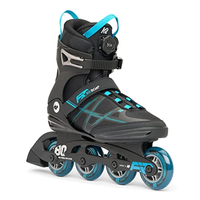 K2 F.I.T. 80 BOA Black/Blue Mens Inline Skates - Black/Blue / 10.5 by K2 - Used - Acceptable condition - CA$160.68