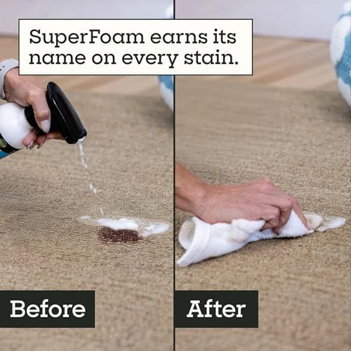 Pet Life Unlimited SuperFoam Spray, Carpet and Surface Cleaner for Dog Urine, 16 oz, Strong Odor & Stain Remover, Plant-Based Formula, Natural Juniper Leaf Scent, Two-Way Spray, USA Made (Pack of 1) by Pet Life Unlimited - Image 4