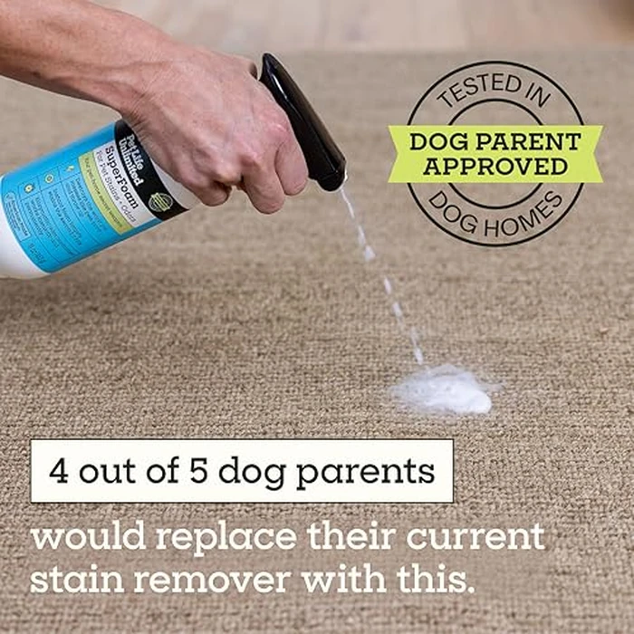 Pet Life Unlimited SuperFoam Spray, Carpet and Surface Cleaner for Dog Urine, 16 oz, Strong Odor & Stain Remover, Plant-Based Formula, Natural Juniper Leaf Scent, Two-Way Spray, USA Made (Pack of 1) by Pet Life Unlimited - Image 5
