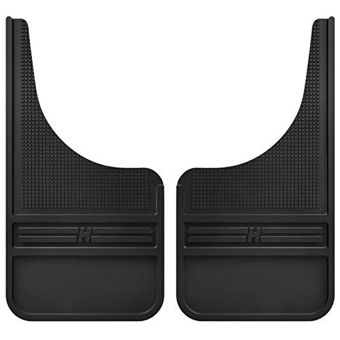 Husky Liners Universal Muddog Mud Flaps | Rubber Front Mud Flaps - 12" w/o Weight - Black (FITS Various Ford, Chevy, Dodge, GMC, Toyota, Nissan, Hummer See Guide to Confirm) | 55000 by Husky Liners - Image 1
