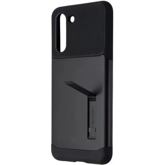 Spigen Slim Armor Phone Case with Kickstand for Samsung Galaxy S21 - Black by Spigen - Refurbished - Brand New condition