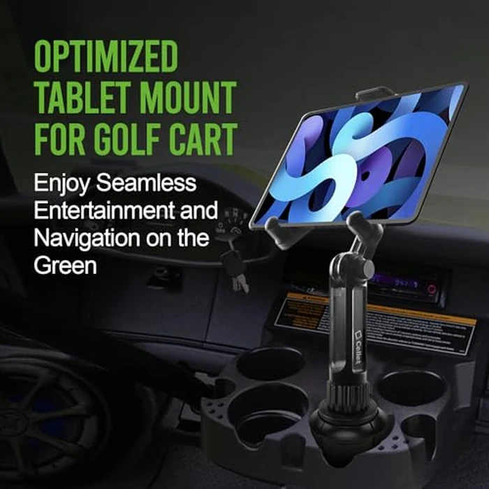 Cellet Cup Holder Tablet Mount, Car Cradle Holder Compatible for All iPad, Pro, Air, Mini Samsung Galaxy Tablet, Amazon Fire Microsoft Surface by Cellet - Image 4