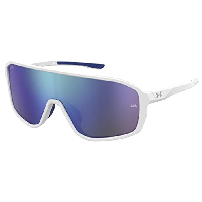 Under Armour Men's Gameday/G Shield Sunglasses, Matte White, 99mm, 1mm by Under Armour - Image 1
