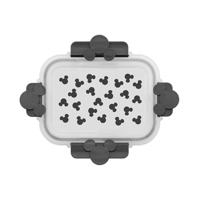 JoyJolt Disney Mickey & Minnie Glass Food Storage Containers with Lids, 2 Airtight Borosilicate Glass Storage Containers with Lids for Kitchen, Reusable Meal Prep Container, Disney Gifts | Black by JoyJolt - Image 8