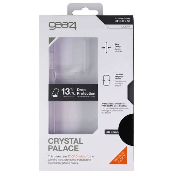 Gear4 Crystal Palace Hard Phone Case for Galaxy S21 Ultra (5G) - Clear by Gear4 - Image 1