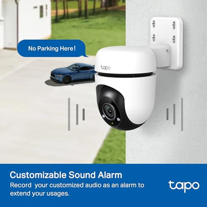 Tapo 1080p Pan/Tilt Outdoor Wired Security Wi-Fi Camera, 360 degrees Visual Coverage, Up to 98ft Night Vision, Motion/Person Detection, Physical Privacy Mode, Works w/Alexa &Google Home(Tapo C500) by Tapo - Image 4