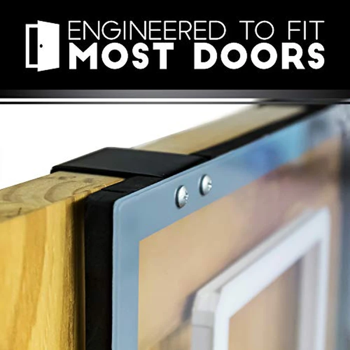 Franklin Sports Over The Door Mini Basketball Hoop - Slam Dunk Approved Steel Rim Indoor Hoop - Shatterproof Backboard - No Tools Setup for Bedroom + Office - Includes Ball + Pump - Black by Franklin Sports - Image 3